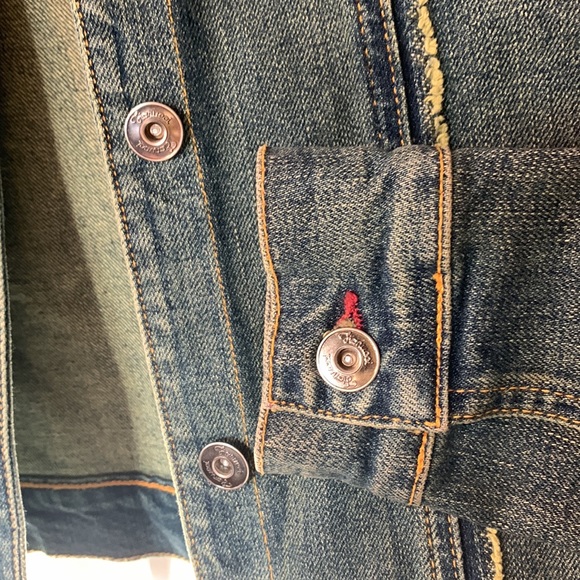 Fionucci Embroidered Denim Blue Jean Jacket Juniors Small. Great condition - Picture 7 of 8